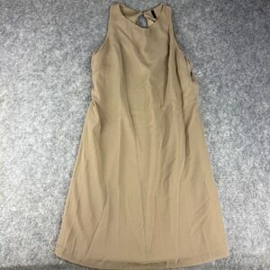 United Colors of Benetton Lined Sheath Dress Staple Piece Minimalist Chic Taupe